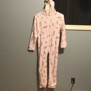 Pink and Gold Girl’s Sleeping Onesie